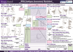 Rapid Entire Body Assessment (REBA)